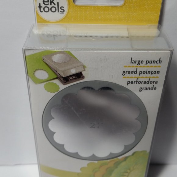 ek Tools Craft Punch Scalloped Edge Circle 2 1/4" - Picture 3 of 9